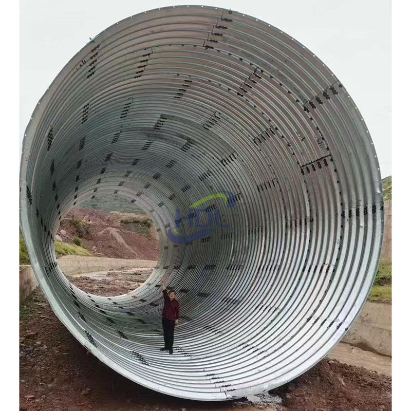 Водопропускная труба из гофрированной стали