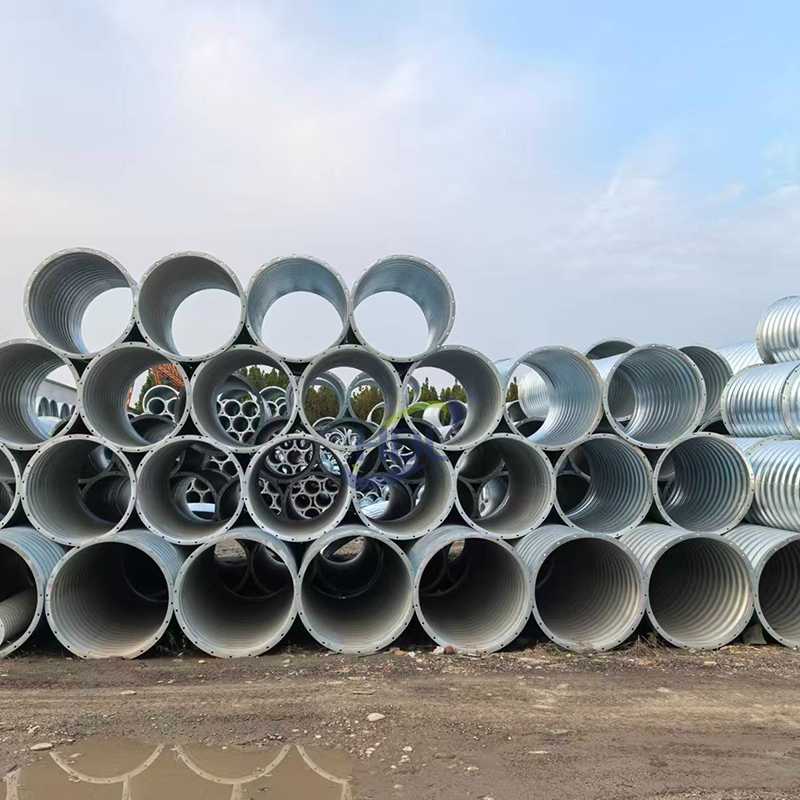 Гофрированная стальная труба-кульверт