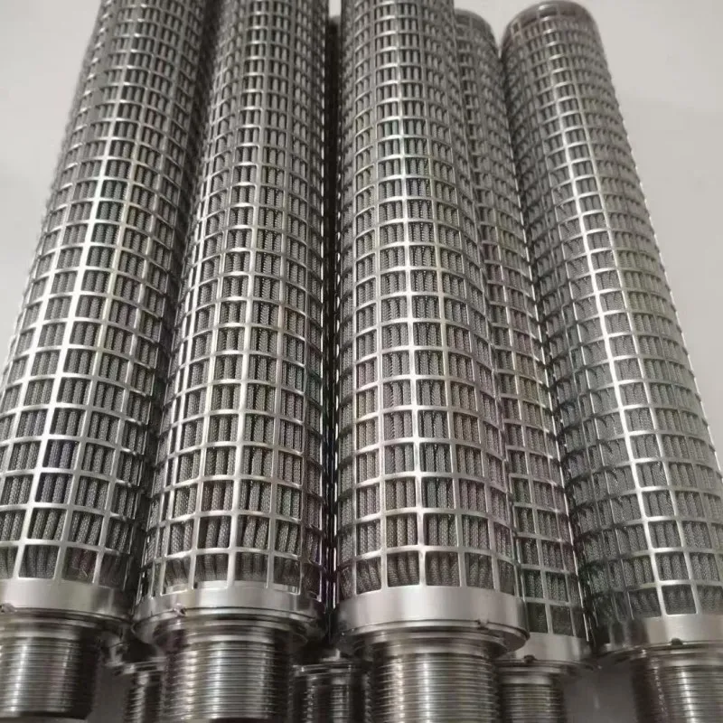 Гофрированный сетчатый фильтрующий элемент