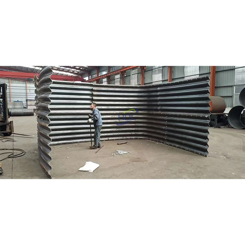 Водопропускная труба из гофрированной стали