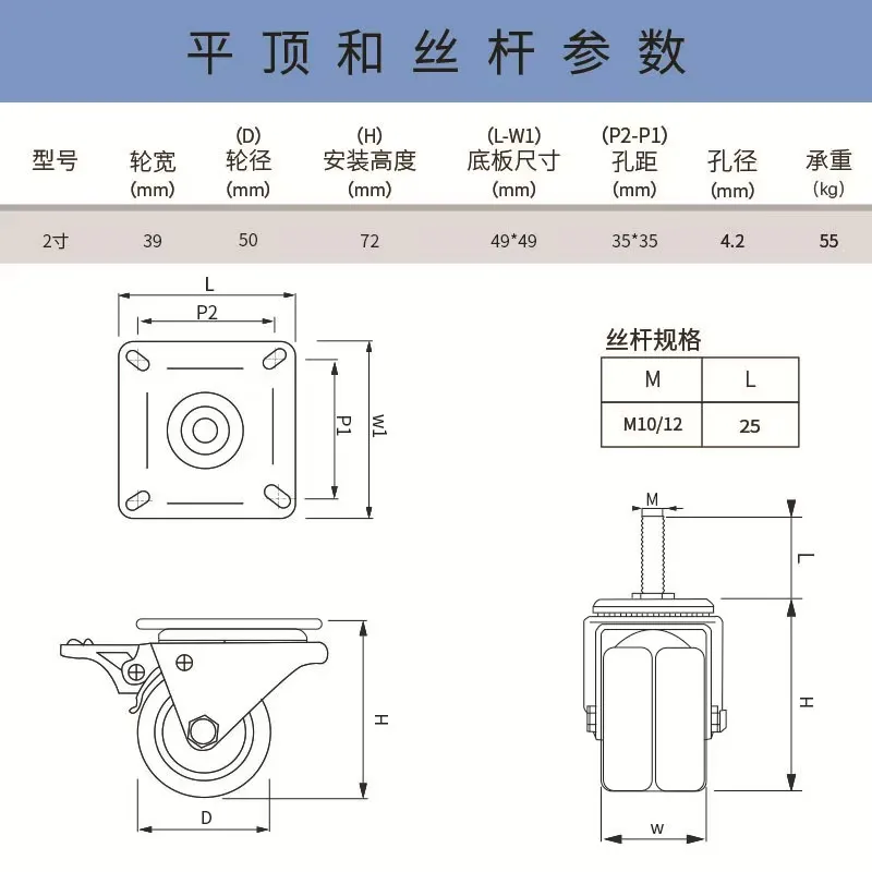 Сдвоенное колесо с тормозом