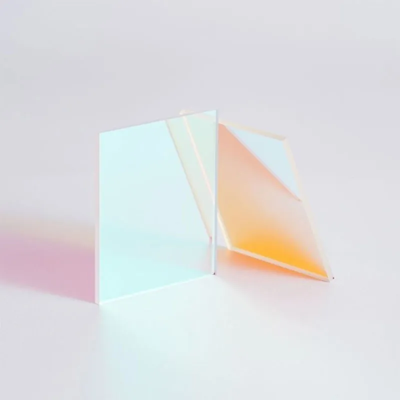 Дихроичное зеркало, пропускающее красный, отражающее зелёный, с AR-покрытием