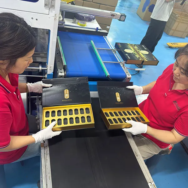 Changchun Longfeng Packaging выполняет заказ российского клиента на изготовление подарочных коробок премиум-класса; автоматизированные линии работают на полную мощность
