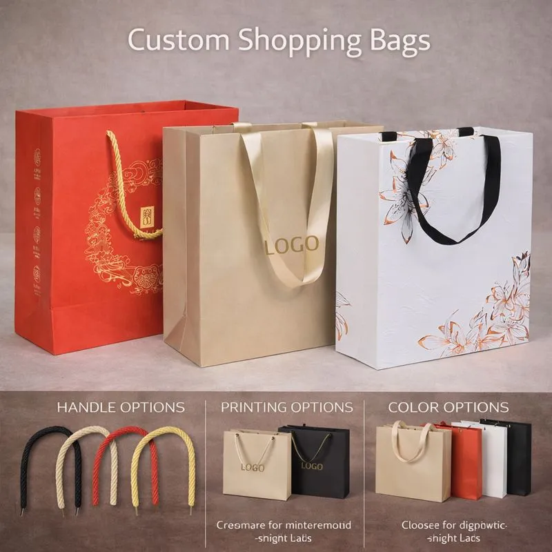 Индивидуальное изготовление бумажных пакетов с ручками | Прямые поставки от производителя упаковочных бумажных пакетов
