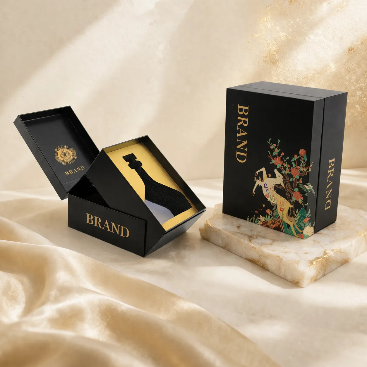 Индивидуальное изготовление подарочных коробок для вина с объёмной демонстрацией | Прямые поставки от производителя упаковочных коробок для красного вина