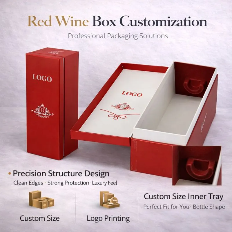 Индивидуальное изготовление упаковочных коробок для красного вина в подарочном исполнении | Прямые поставки от производителя коробок для алкогольной продукции