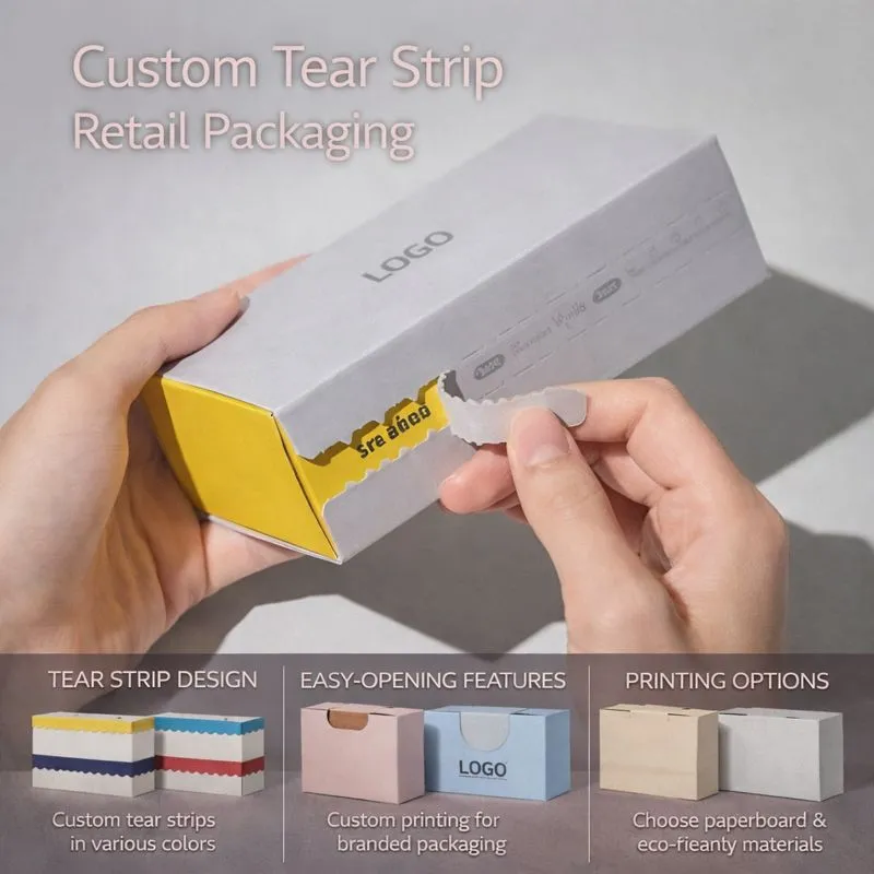 Индивидуальное изготовление упаковочных коробок с отрывной полосой | Завод-производитель индивидуальных упаковочных коробок