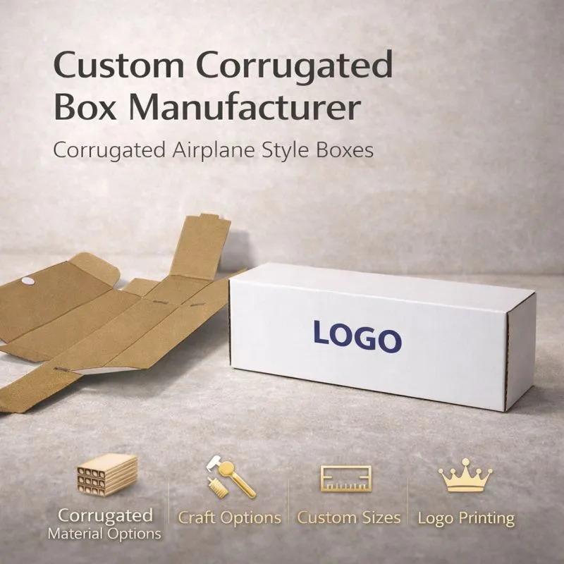 Индивидуальное изготовление упаковочных коробок-самолётиков | Производитель гофрированных коробок и коробок с цветной печатью