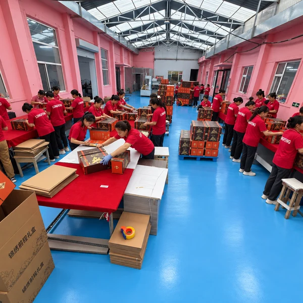 Точное производство повышает качество и эффективность! Компания Changchun Longfeng Packaging and Printing обеспечивает стабильную доставку заказов на высококачественные подарочные коробки.