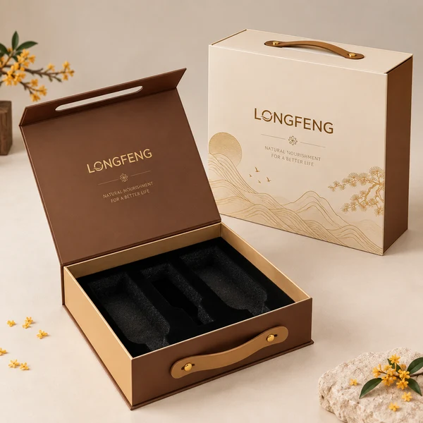 Чтобы углубить сотрудничество с местными брендами, Longfeng Packaging предоставляет универсальные услуги по упаковке подарочных коробок более чем 100 компаниям в провинции Цзилинь.