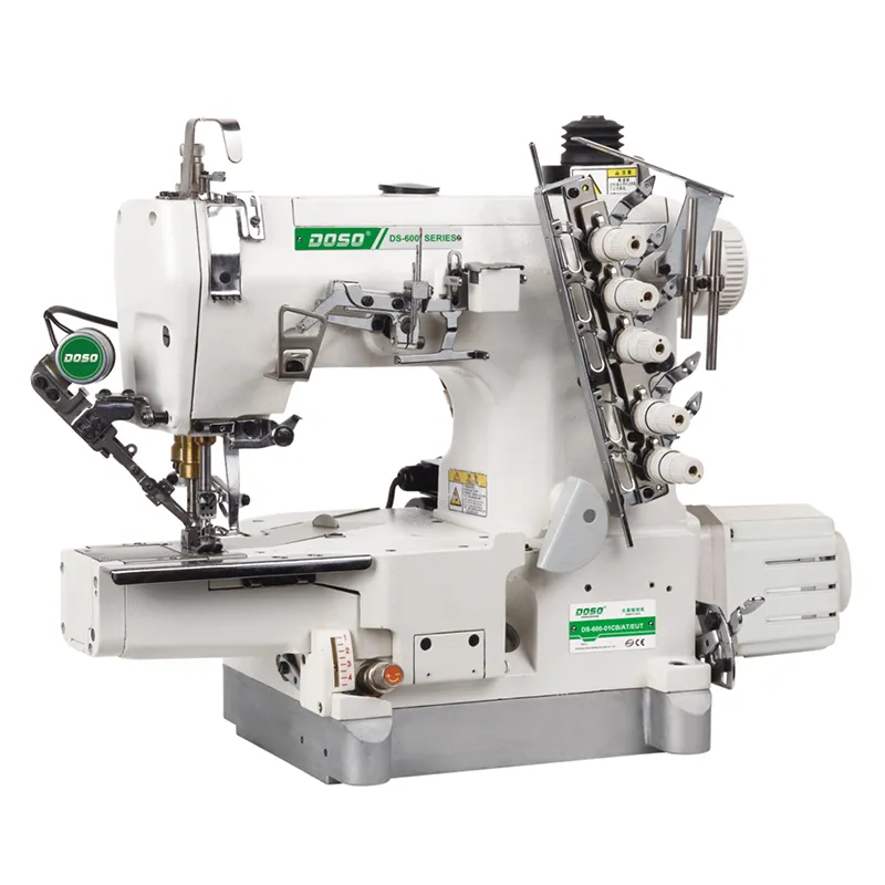 Высокоскоростная плоскошовная машина с прямым приводом и маленькой квадратной головкой, автоматической обрезкой нити (электромагнитная обрезка сверху и снизу) DS-600-01CBATEUT