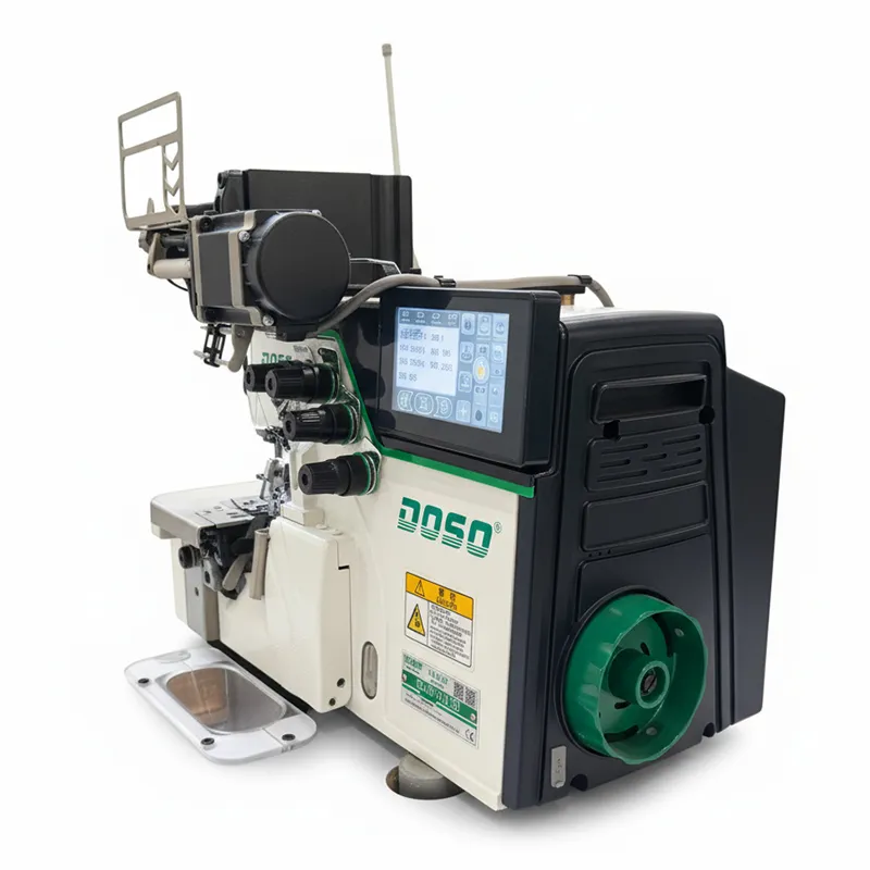 Сверхскоростная четырехниточная оверлочная машина с пневмообрезкой (электронная подача ленты) Doso S6-4AT-PUTSD