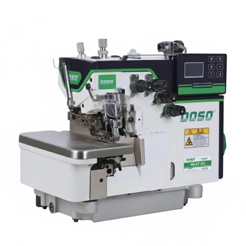 Сверхскоростная четырехниточная оверлочная машина с прямым приводом и дифференциалом Doso S6-4TAT