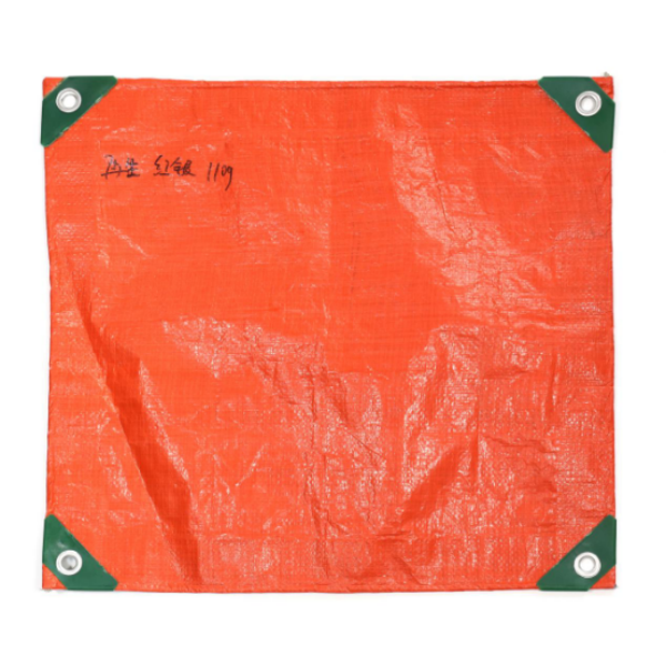 Двусторонняя тент из ПЭ/ПП (оранжевая/серебристая) с высоким контрастом: отражающая безопасность и термоконтроль