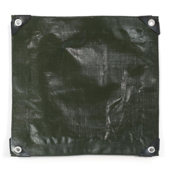 Двусторонняя тент из ПЭ/ПП (тёмно-зелёная/серебристая): расширенный термоконтроль и маскировка