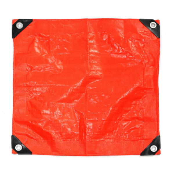 Тент из ПЭ/ПП высокой видимости (безопасный оранжевый): сигнализация и защита
