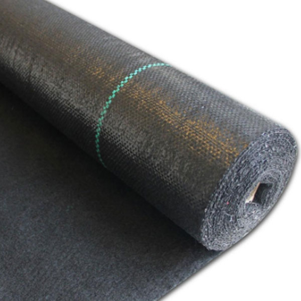 Толстостенная черная полипропиленовая геотекстильная ткань для борьбы с сорняками: Высококачественная защита растений