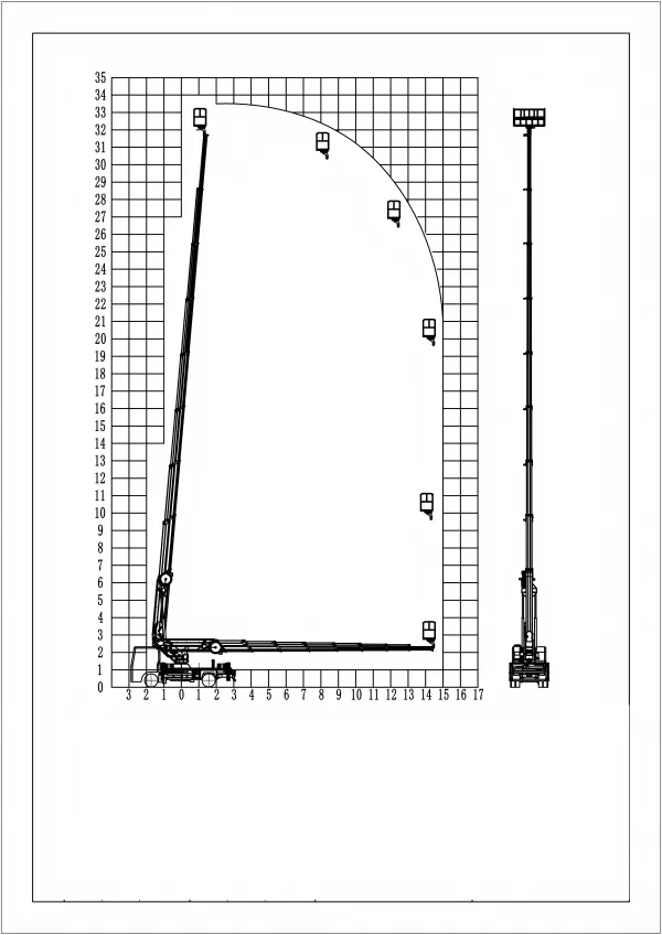 35-метровая подъемная рабочая платформа ISUZU 2