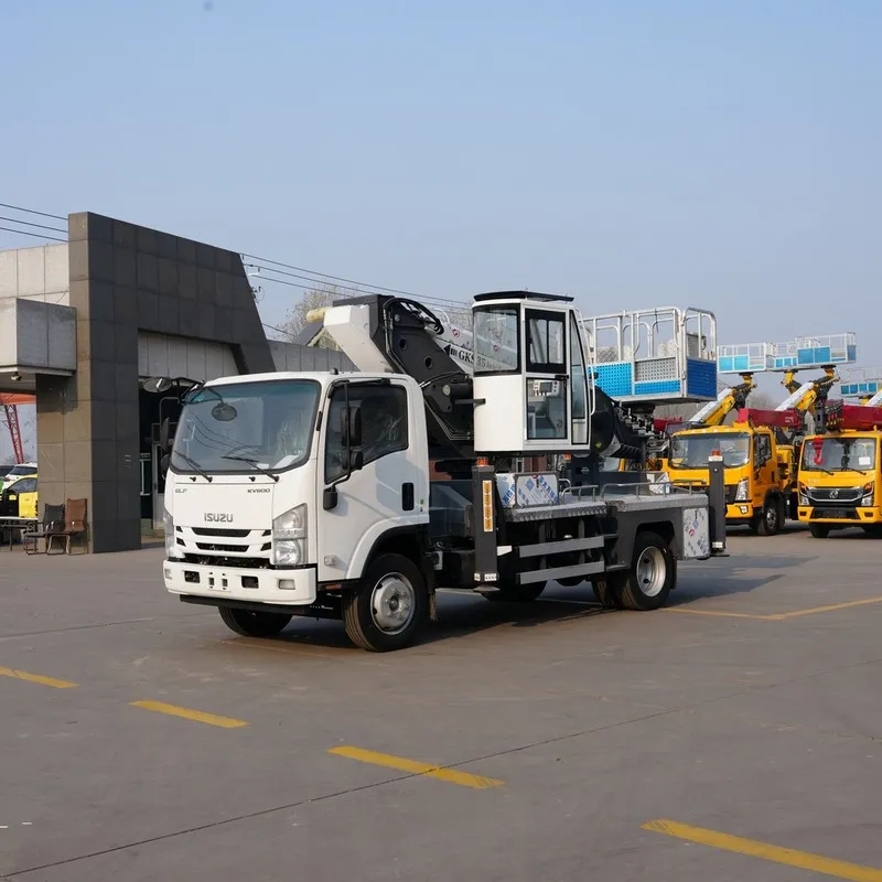 35-метровая подъемная рабочая платформа ISUZU