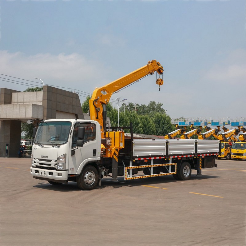 5t ISUZU 700P Кран на автомобильном шасси