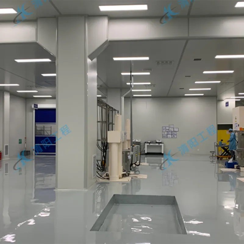 Проект чистого помещения класса 100 000 в городе Чжэцзян Пинху площадью 1000 кв. м