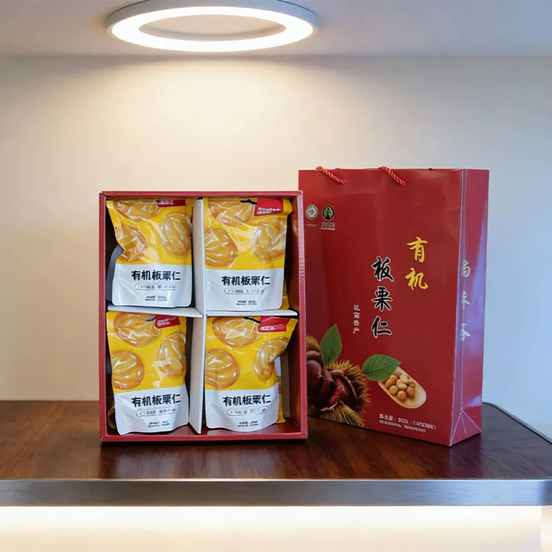 800 г подарочная коробка с очищенными каштанами Шанхэгу