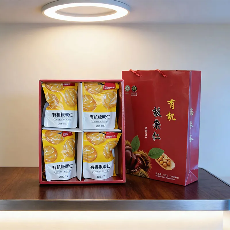 880 г подарочная коробка с очищенными каштанами Шанхэгу