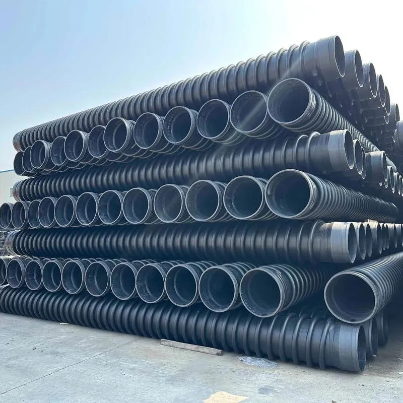 Навивная труба с профилированной стенкой из ПНД...