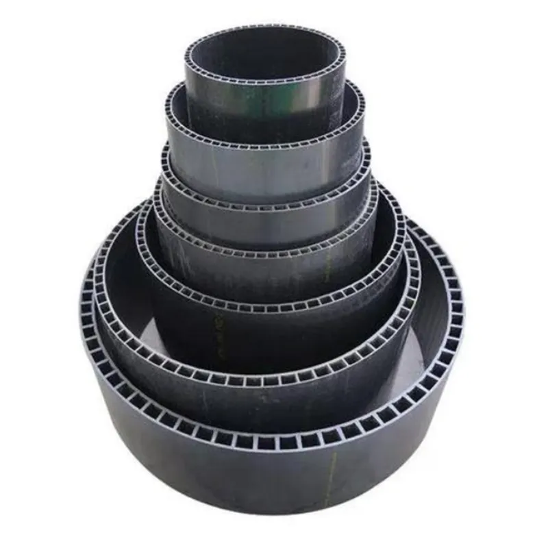 Двухслойная труба с осевыми пустотами в стенке из PVC