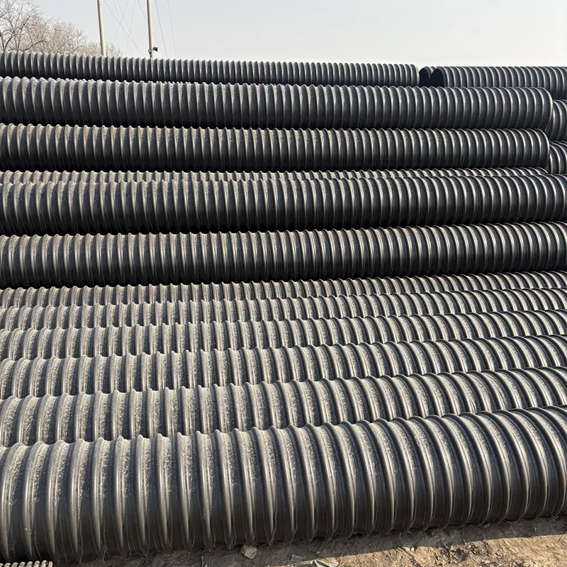 Спирально-гофрированная труба из HDPE, армированная стальной лентой
