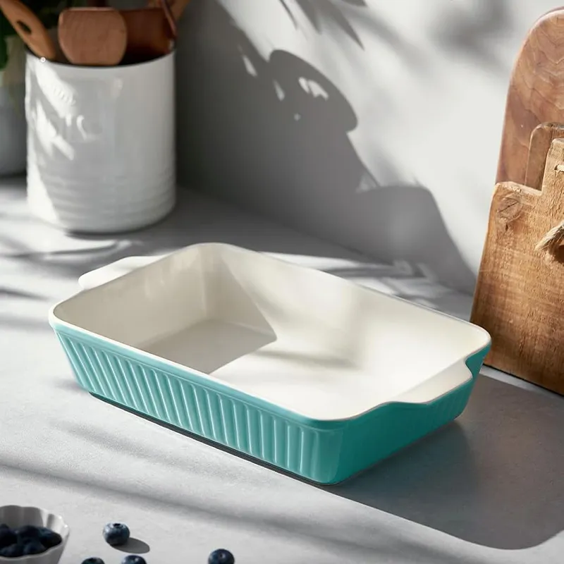 13-дюймовая форма для запекания — керамическая форма для запекания 9×13 дюймов, глубокая форма для лазаньи
