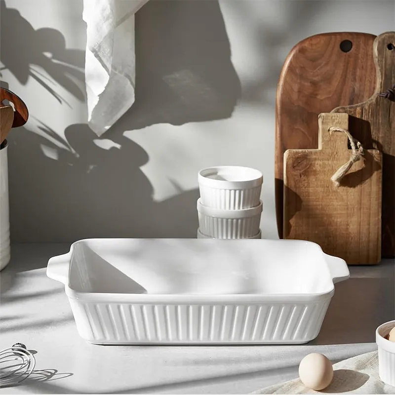 13-дюймовая форма для запекания — керамическая форма для запекания 9×13 дюймов, глубокая форма для лазаньи