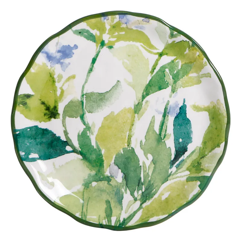 Креативная паста-тарелка в стиле кантри — глубокая керамическая тарелка для фруктов, индивидуальный поднос для чайных церемоний, оптовая продажа