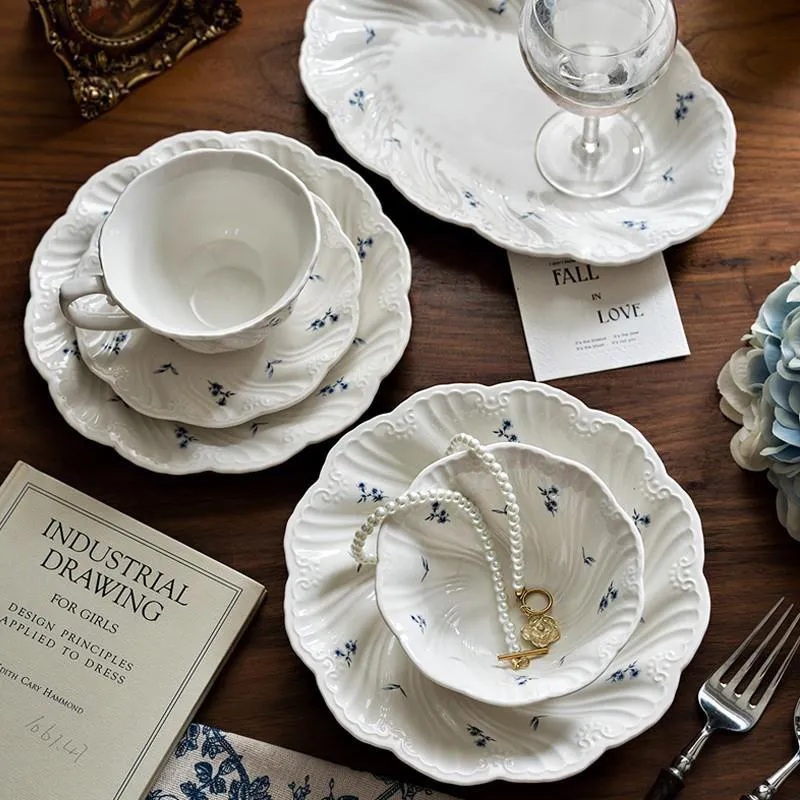 Новая стильная тарелка — набор посуды для стейков, пасты, салатов, овощей и завтраков в западном стиле