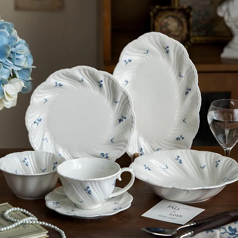 Новая стильная тарелка — набор посуды для стейков, пасты, салатов, овощей и завтраков в западном стиле