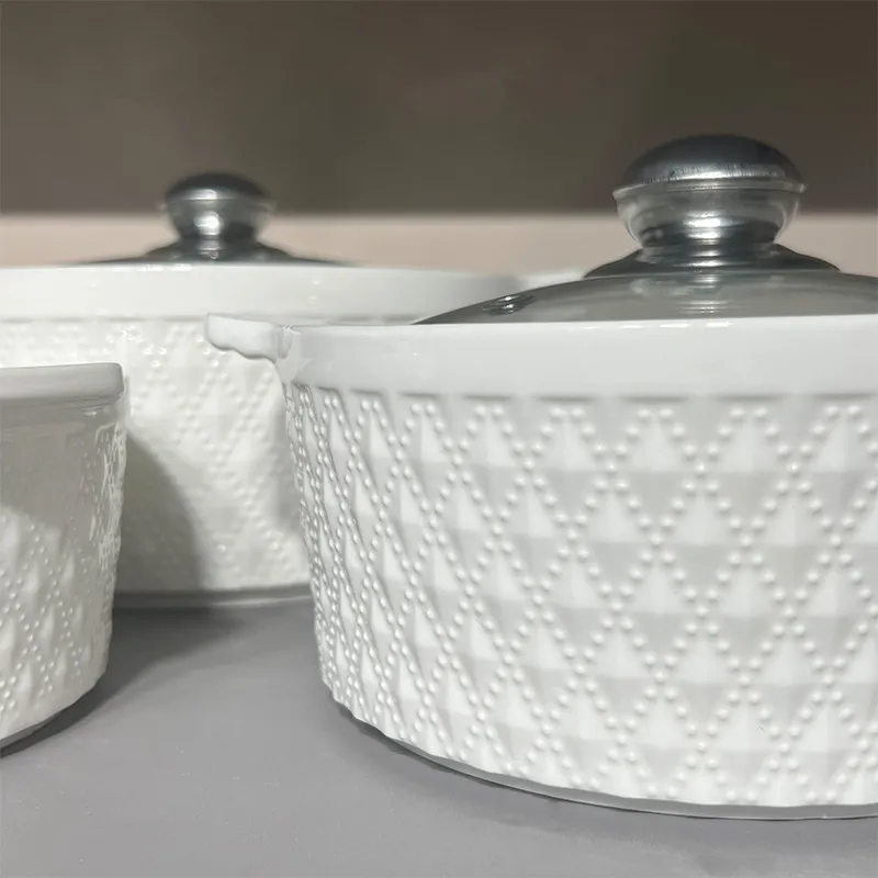 Супник — керамический мини-голландский горшок набор из 4 предметов, маленький противень для лазаньи и суфле, подходит для духовки, микроволновки и посудомоечной машины