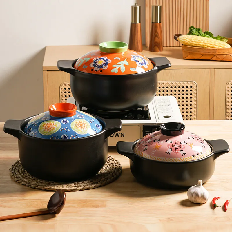 Японский керамический супник — оптовая продажа керамических горшков для варки на газу, небольших горшочков для каши и риса, горшков для тушения
