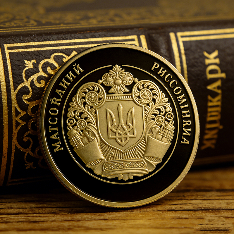 Изготовление металлических значков и памятных монет на заказ с рельефной технологией