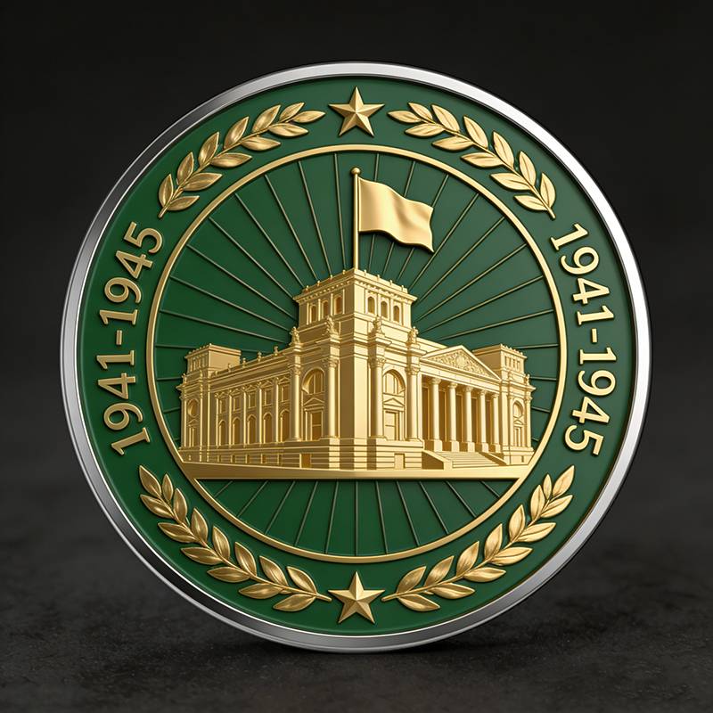 Изготовление металлических значков и памятных монет на заказ с технологией матового лака