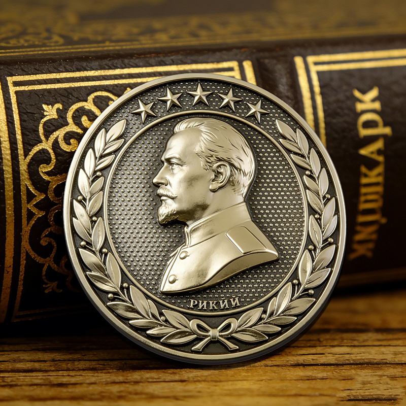 Изготовление металлических значков и памятных монет на заказ с рельефной технологией