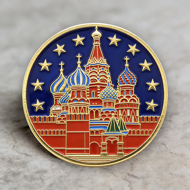 Изготовление металлических значков и памятных монет на заказ с технологией эмалирования