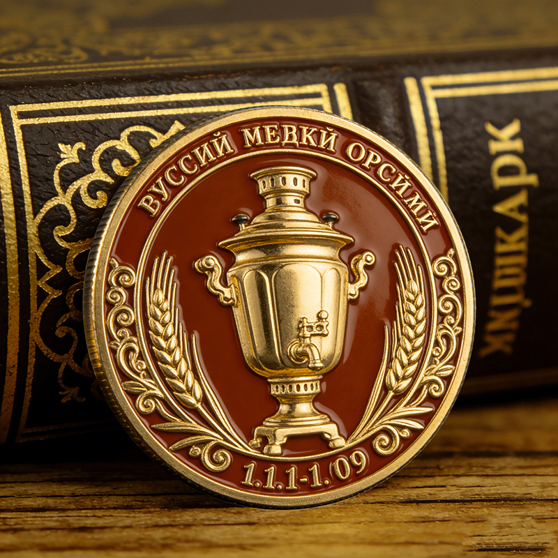 Изготовление металлических значков и памятных монет на заказ с рельефной технологией