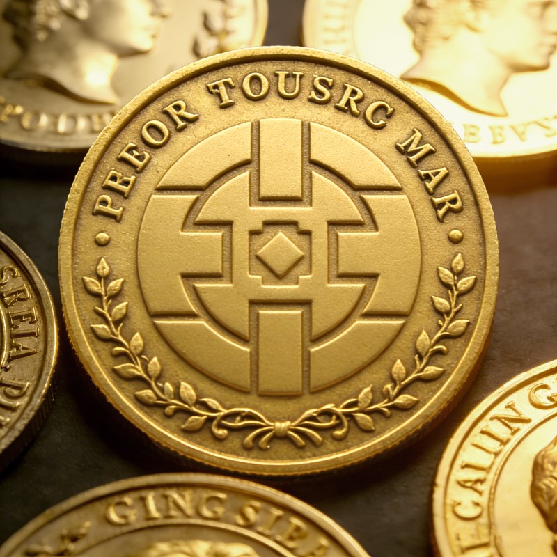 Изготовление металлических значков и памятных монет с матовым покрытием