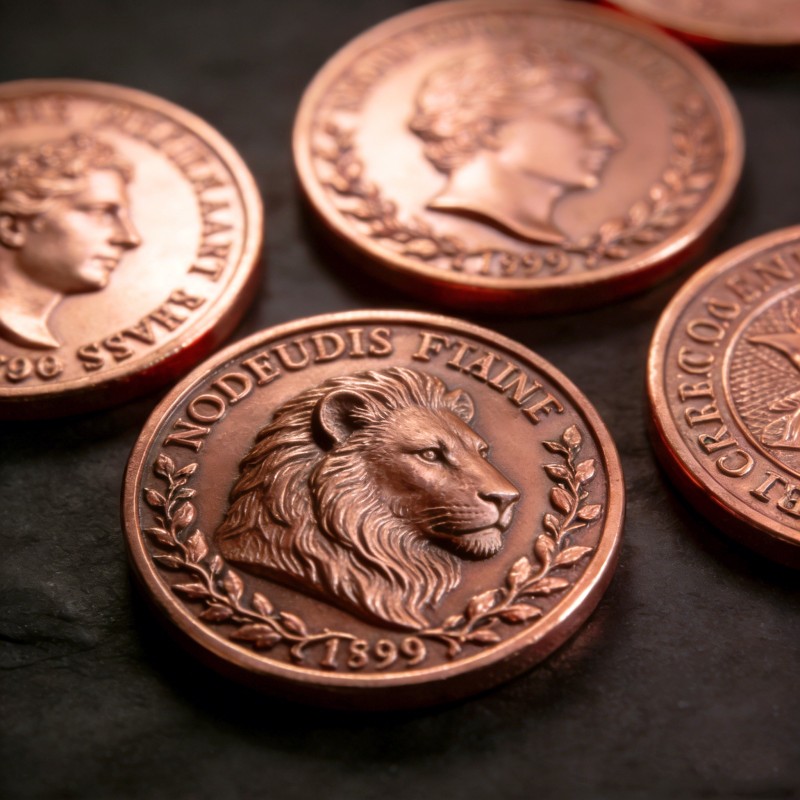 Изготовление металлических значков и памятных монет с технологией античной патины