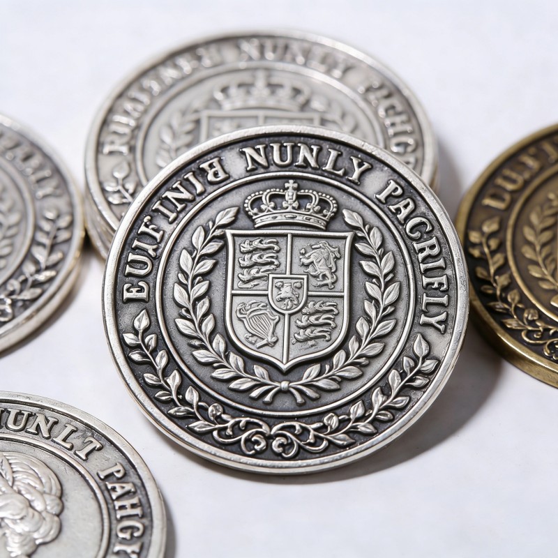 Изготовление металлических значков и памятных монет с технологией античной патины