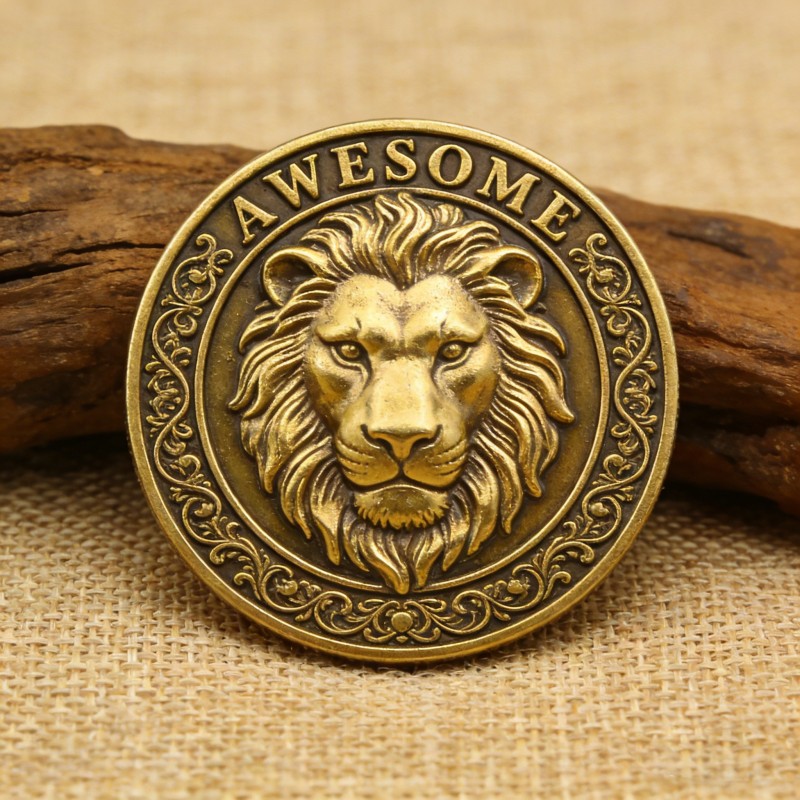 Изготовление металлических значков и памятных монет с технологией античной патины