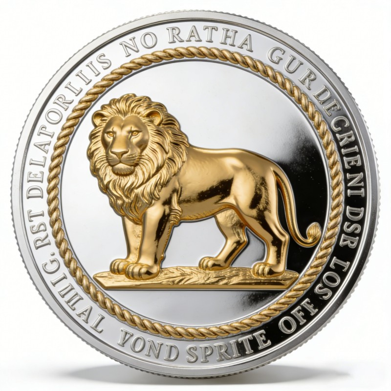 Изготовление металлических значков и памятных монет с технологией двойного гальванического покрытия