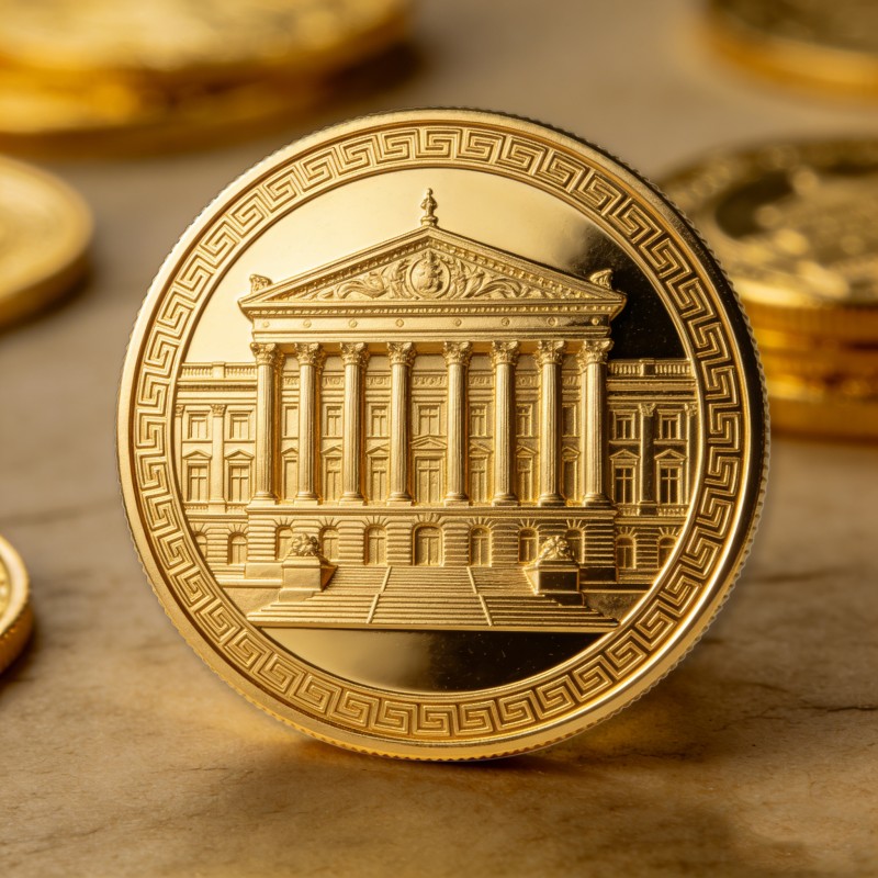 Изготовление металлических значков и памятных монет с технологией золочения