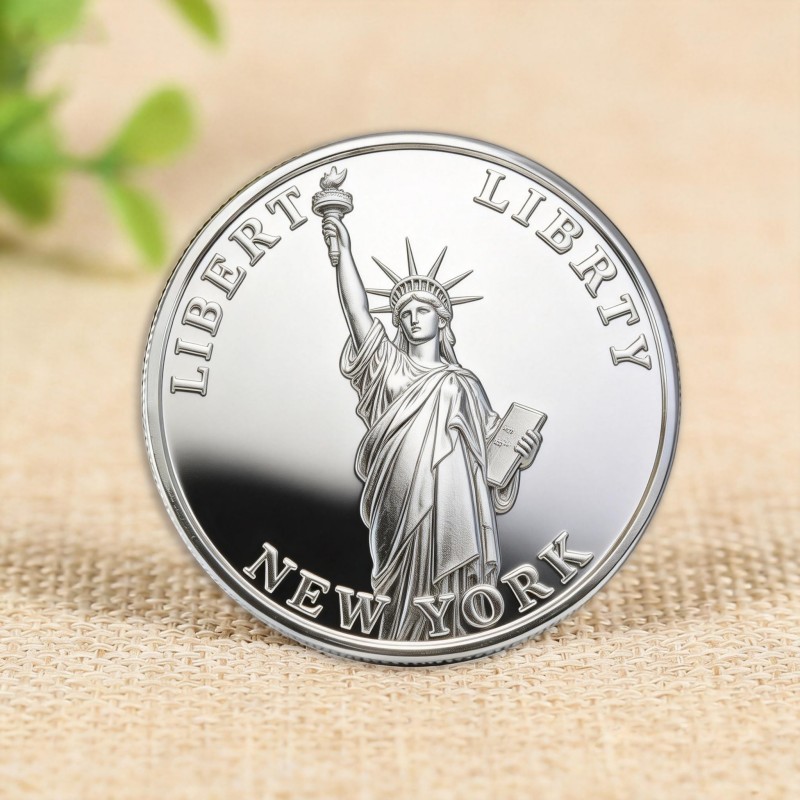 Изготовление металлических значков и памятных монет с технологией никелирования