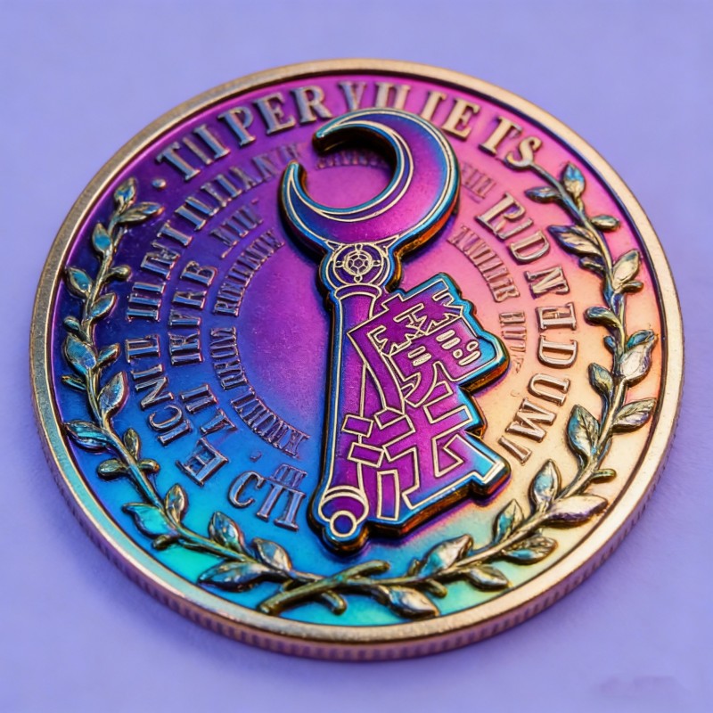 Изготовление металлических значков и памятных монет с технологией радужного гальванического покрытия